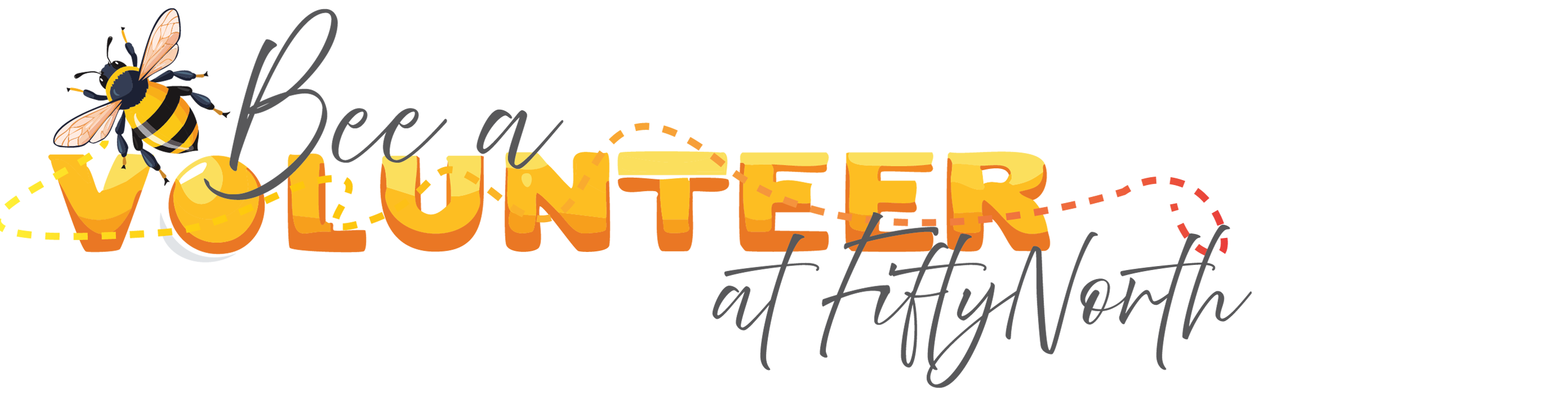 Volunteer logo with bee