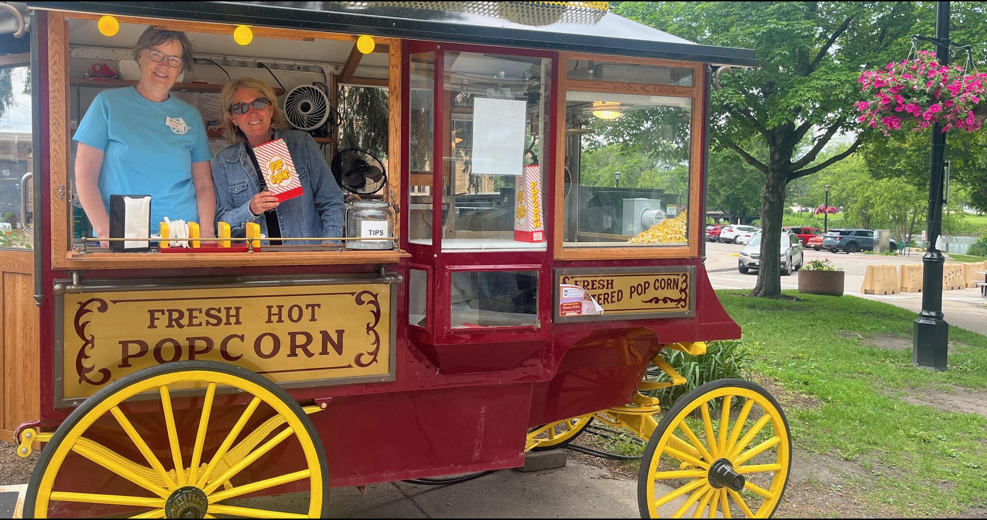 Popcorn Wagon volunteers
